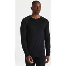 Craghoppers Men Underwear Craghoppers Wool-Blend 'Merino II' Long Sleeve Baselayer Top Black