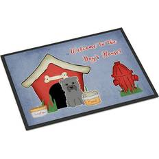 Entrance Mats Caroline's Treasures Rochelle Dog House Glen Imal Gray