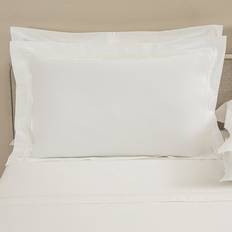 Cotone Federe Frette Triplo Popeline King Sham - King Federa Bianco