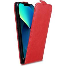 Cadorabo Red Flip Case for Apple iPhone 13 Cover Book Wallet Protection PU Leather Magnetic Etui