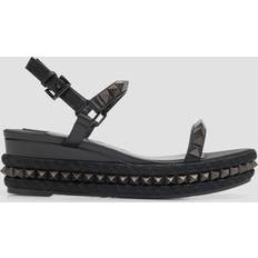 Christian Louboutin Espadrilles Christian Louboutin Verzierte Sandalen Pyraclou Schwarz