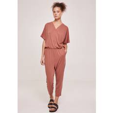 Braun - Damen Jumpsuits & Overalls Urban Classics Damen Modal Jumpsuit T-Shirt, Terracotta