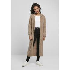 5XL - Donna Cardigan Urban Classics Cardigan Lungo Da Donna - Marron