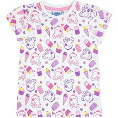 Peppa Pig Mädchen-T-Shirt mit Allover-Print