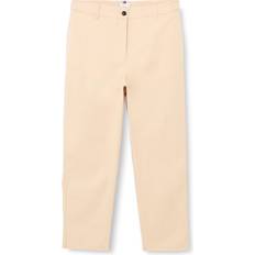 Beige - Chinos - Dam Byxor Tommy Hilfiger Dam avsmalnande CO twill chino byxa vävd, klassisk beige, 44, Klassisk beige, SE