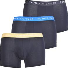Recycled Fabric Men's Underwear Tommy Hilfiger Men's 3-Pack Recycled Essentials Boxer Trunks - Navy/Yellow