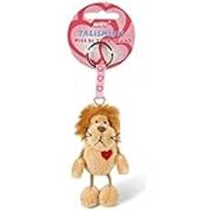 Beige Nyckelringar NICI Nyckelhållare lejon 7cm beige- Gosedjurshänge med nyckelring nyckelband, nyckelring nyckelhållare, Lyckoamulett väskan med budskap
