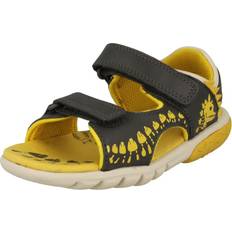 Clarks Grey Sandals Clarks Grey, Infant Childrens Hook And Loop Sandals Rocco Tide Fit
