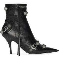 Balenciaga Women Ankle Boots Balenciaga CAGOLE MM WOMEN`S ANKLE BOOTS IN BLACK Woman Black