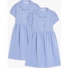 John Lewis John Lewis ANYDAY Kids' Gingham School Summer Dress, Pack of