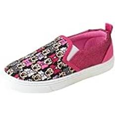 Disney Children's Shoes Disney Girls' Princess or Minnie Mouse Sneakers Minnie Mouse Slip On Laceless Shoes for Girls Little Kid/Big Kid Little Kid, Minnie Bright Pink