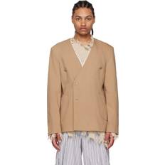 Ekologiska Kavajer Kiko Kostadinov Tan Orma Reversible Blazer CAMEL IT