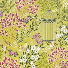 Florals & Bird Chartreuse