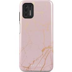 Mobile Phone Covers Burga Peachy Gold Pink Marble Motorola Moto G Stylus 2021 4G Case