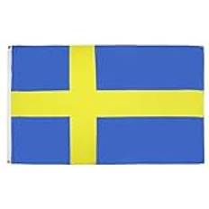 Sveriges Flagga 90 x 60 cm Lättviktig Polyester