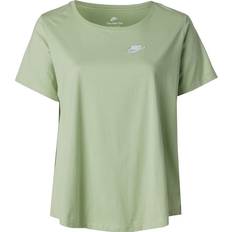 Nike Plus Women's Sportswear Club T-Shirt Honeydew/White, 3X Women's Athletic Performance Tops at Academy Sports