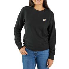 Tencel Tröjor Carhartt French Terry Crewneck Sweatshirt - Black