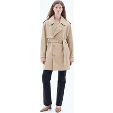 Organic Fabric Coats Filippa K cropped trench coat women Organic Cotton/Polyamide Neutrals