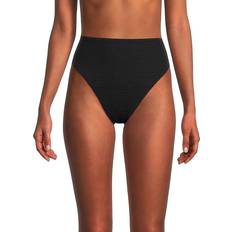 WeWoreWhat Emily Spongie Seersucker Bikini Bottom Black