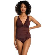 Brown - Women Tankinis La Blanca Island Goddess Twist Front Tankini Java Women's Swimwear Brown