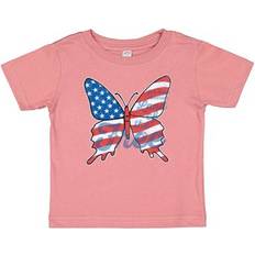 Inktastic Toddler Patriotic Butterfly T-shirt - Mauve