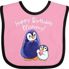 Purple Food Bibs Inktastic Happy Birthday Mommy Cute Penguins Baby Bib