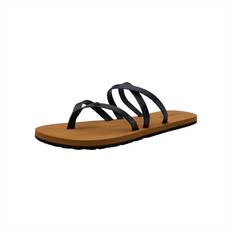 Volcom Women's Easy Breezy II Flip Flop Sandals, Black-New