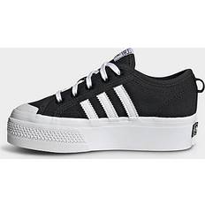 Children's Shoes adidas Girls' Little Kids' Originals Nizza Platform Casual Shoes Core Black/Cloud White/Core Black 12.0