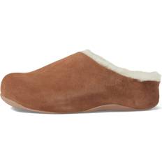 Fitflop Klompen Fitflop Shuv Shearling-Lined Suede Clogs Light Tan B