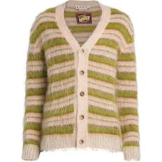 Beige Cardigans Marni Beige Striped RGW26 LIGHT CAMEL IT