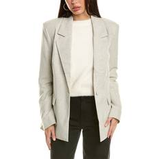 Laine Blazers WeWoreWhat Relaxed Wool Blazer - Grey