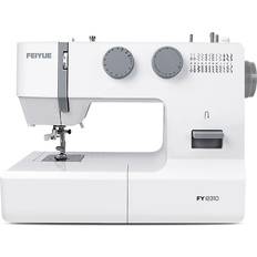 Sewing Machines Feiyue FEIYUE FYe310, Sewing Machine for Beginners with Accessory Kit, 24 Built-in Stitches, 100W Servo Motor, Heavy Duty Interior Metal Frame, Dual LED Lights, Easy to Use White