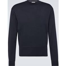 LEMAIRE Navy Mock Neck Sweater BL791 DARK NAVY