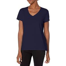 Clothing Calvin Klein Women's Short Sleeve Cropped Logo T-Shirt, Navy Obsession