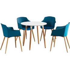 Turquoise Tables Life Interiors Eden Round Dining Set