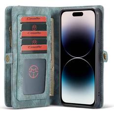 CaseMe Multi Wallet 11-kort Apple iPhone 14 Pro Blå