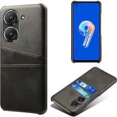 Skalo Asus Zenfone 9 5G PU-læder Kortholder Cover Sort