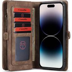 CaseMe Multi Wallet 11-kort Apple iPhone 14 Pro Brun