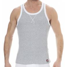 Diesel Linnen Diesel Rib Cotton Tank Top Heather Grey