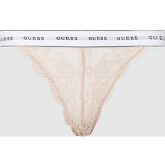 Guess Alushousut Guess Lace Brazilian Brief With Logo Pink