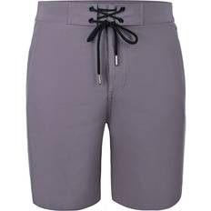 Grå - Unisex Badebukser YEAZ Badeshorts Davey - Mørkegrå/Hvid