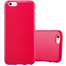 Cadorabo JELLY ROT, Apple iPhone 6 iPhone 6S Case for Apple iPhone 6 6S Cover Protection TPU Silicone Gel Back case Red