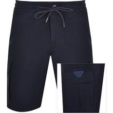 Armani Pantaloni & Shorts Armani Eagle Patch Bermuda da Bagno da Uomo - Blu Navy