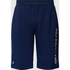 Man - Polo Shorts Polo Ralph Lauren Korte Broek Met Labelprint - Donkerblauw