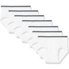 Amazon Essentials Tag-Free Cotton Breathable Briefs - White