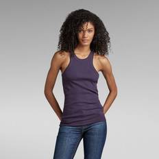 Denim Débardeurs G-Star RAW Damen Italian Army Ultra Slim Tanktop, Purpur carbonne purple D22768-D289-0013