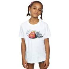 Bilar Barnkläder Disney Cars Lightning Vs Storm Cotton T-Shirt White 5-6 Years