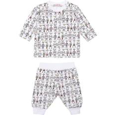 Marni Pyjamas Tuta Vit m. Robotar 74 Pyjamas 2-delad