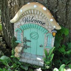 Happy Larry Conant Mushroom Cottage Fairy Garden