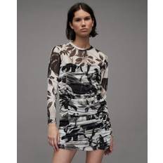 AllSaints Women Dresses AllSaints Giorgia Jackie Floral Mesh Dress White